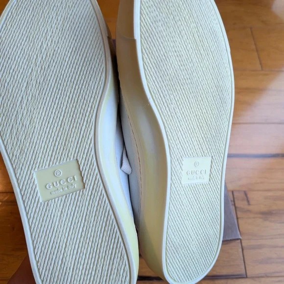 Gucci Women's Pelle Gomma White Sneakers | NWT - Picture 7 of 8